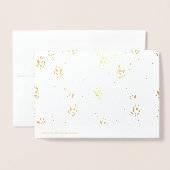 De herfst laat Happy Thanksgiving Folie Kaarten (Met envelop)