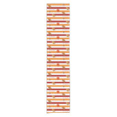 De herfst laat Herfst Striped Personalized Korte Tafelloper (Voorkant)