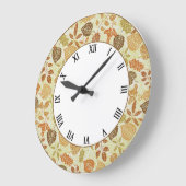 De herfst laat het oude Tegel aardtoon-Herfst-deco Grote Klok (Hoek)