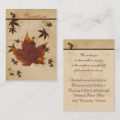 De herfst laat Kaart van oude papieren II-behuizin (Voorkant / Achterkant)