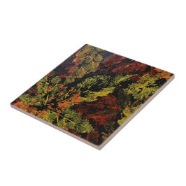 De herfst laat keramische Tegel over Tegeltje