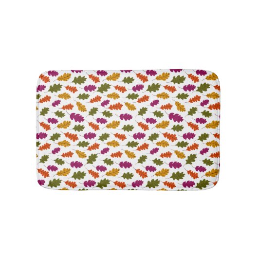 De herfst laat kleuren groen geel Sinaasappel vall Badmat (Voorkant)