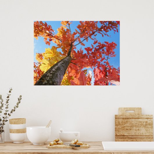 De herfst laat kunstwerken prints Kleurrijke Herfs (Keuken)