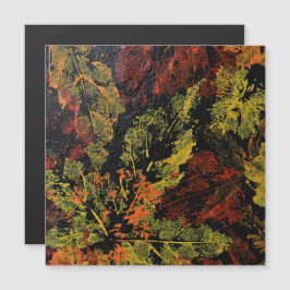 De herfst laat magnetische Kaart