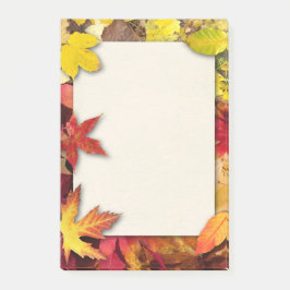 De herfst laat na de opmerkingen post-it® notes
