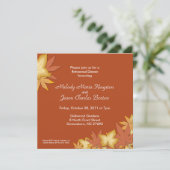 De herfst laat Oranje vierkant uitvindingen Kaart (Staand voorkant)