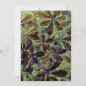 De herfst laat Paarse groene bruiloft over Kaart (Achterkant)