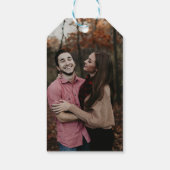 De herfst laat sparen de Datum Cadeaulabel (Achterkant)