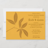 De herfst laat stellen bruiloft-weduwnaar kaart (Voorkant)