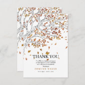 De herfst laat sympathie over Hartelijk dank Kaart (Voorkant / Achterkant)