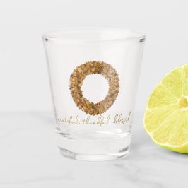 De herfst laat Thanksgiving Elegant Maple Wreath Shot Glas