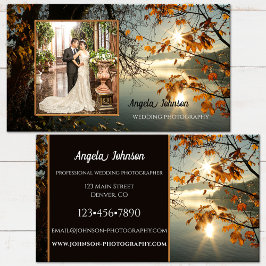 De herfst laat uw foto-Visitekaartje over Visitekaartje
