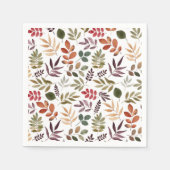 De herfst laat Waterverf kleurrijk lef over Servet (Voorkant)