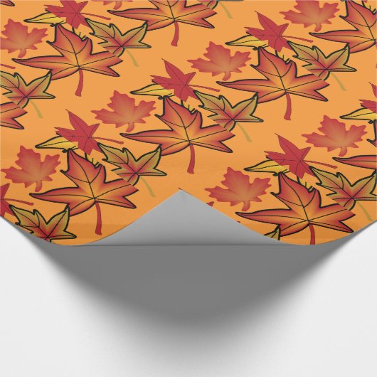 De herfst laat zwemmen cadeaupapier (Hoek)