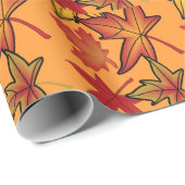 De herfst laat zwemmen cadeaupapier (Rol Hoek)