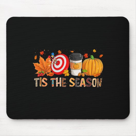 De Herfst Le Season Leopard Pumpkin Darts Hallowee Muismat (Voorkant)