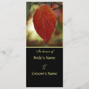 De herfst Leaf Wedding Brunch Uitnodigingen