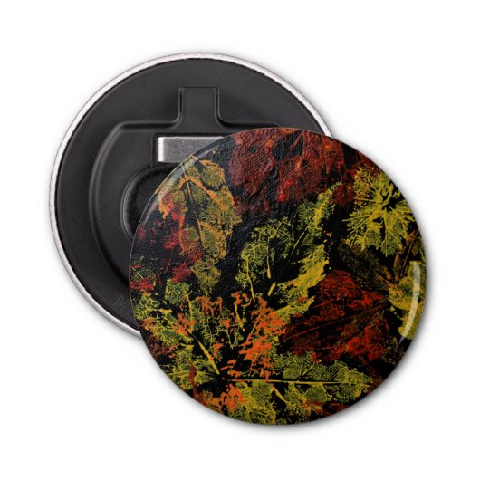 De herfst leest de flesopening button flesopener (Voorkant)