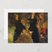 De herfst leest van Sir John Everett Millais Briefkaart (Voorkant / Achterkant)
