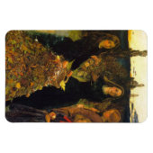 De herfst leest van Sir John Everett Millais Magneet (Horizontaal)