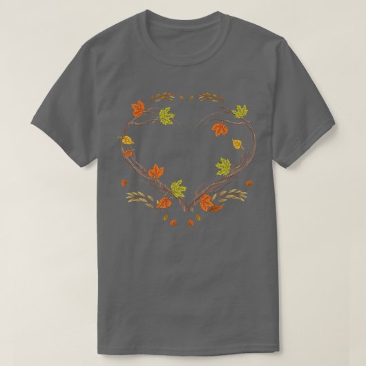 De herfst lekt de Herfst van de Lover van de Natuu T-shirt (Design voorkant)