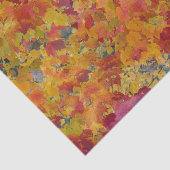 De herfst lekt de Rode Gold Oranje Waterverf Tissuepapier (Detail)