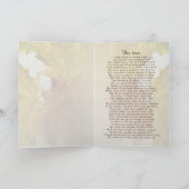 De herfst lekt, een Thanksgiving gedicht Kaart (Binnen)