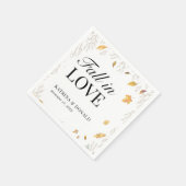 De herfst lekt Herfst in Love Wedding Napkins Servet (Hoek)