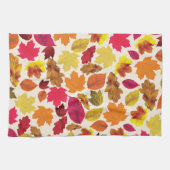 De herfst lekt in dalende kleuren theedoek (Horizontaal)