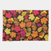 De herfst lekt in dalende kleuren theedoek (Horizontaal)