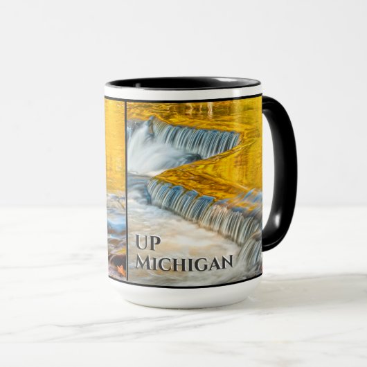 De herfst lekt in de Herfsten van Bond Michigan Mok (Voorkant rechts)