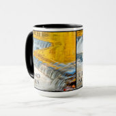 De herfst lekt in de Herfsten van Bond Michigan Mok (Voorkant links)