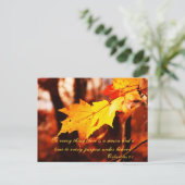 De herfst lekt in het Poconos-Briefkaart Briefkaart (Staand voorkant)