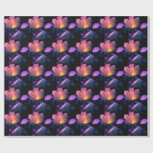 De herfst lekt in Neon Cadeaupapier (Vlak)