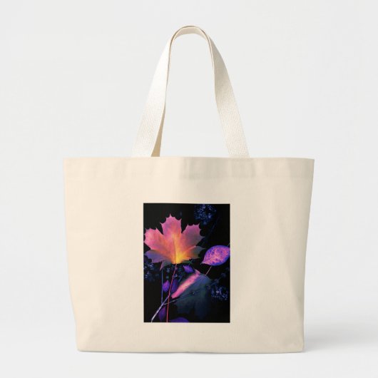 De herfst lekt in Neon Grote Tote Bag (Voorkant)