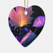 De herfst lekt in Neon Keramisch Ornament (Links)