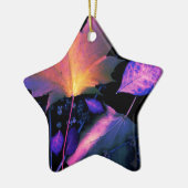 De herfst lekt in Neon Keramisch Ornament (Links)