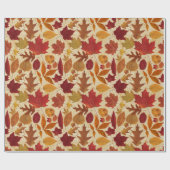 De herfst lekt op Beige Cadeaupapier (Vlak)