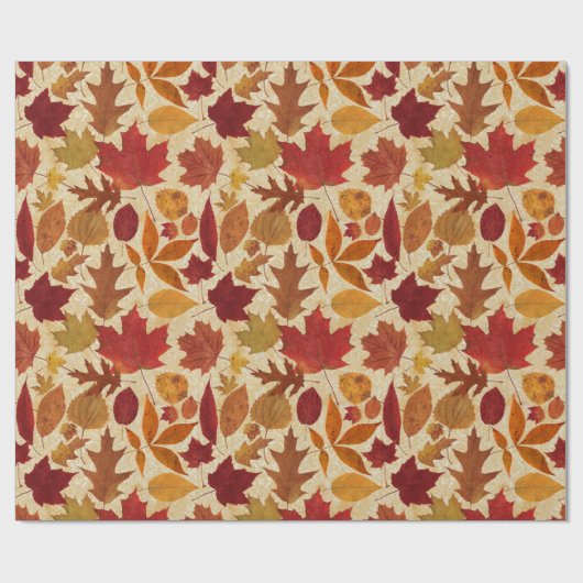 De herfst lekt op Beige Cadeaupapier (Vlak)