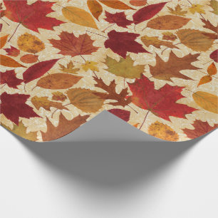 De herfst lekt op Beige Cadeaupapier