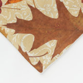 De herfst lekt op Beige Fleece Deken (Hoek)