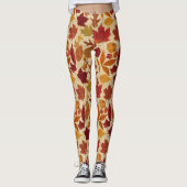 De herfst lekt op Beige Leggings (Voorkant)