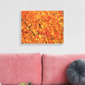 De herfst lekt op boom - foto. canvas afdruk (Insitu (Woonkamer))