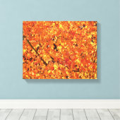 De herfst lekt op boom - foto. canvas afdruk (Insitu (Houten vloer))