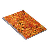 De herfst lekt op boom - foto. notitieboek (Rechterzijde)