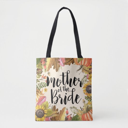 De herfst lekt Pumpkin Wedding Moeder van de Bride Tote Bag (Voorkant)