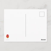 De herfst lekt rood en geel briefkaart (Achterkant)