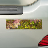 De herfst lekt: Thanksgiving - Bumpersticker (Op auto)