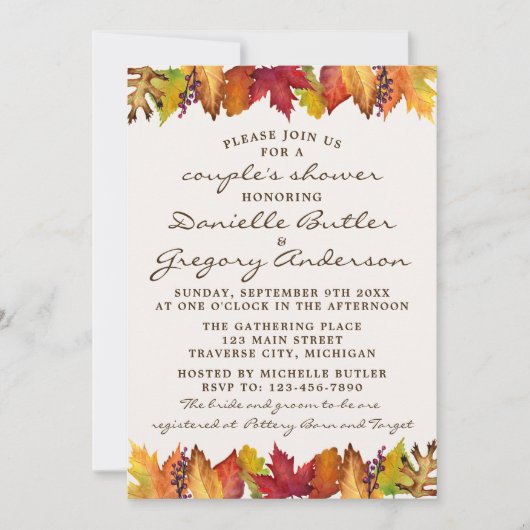 De herfst lekt uit de herfst van de weddenschapsku kaart (Voorkant)