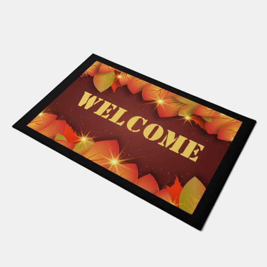 De herfst lekt Welkome Lichte Deuren Deurmat (Schuin)